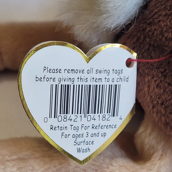 Ty Beanie Baby “Stretch” The Ostrich Vintage with PVC Pellet Tag Retired 1999 - Picture 6 of 8